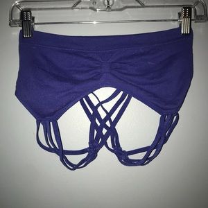 Braided cross back bralette